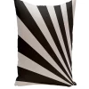 E By Design 16 Inch Black Decorative Abstract Throw Pillow