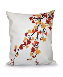 E By Design Fall Leaves 16 Decorative Pillow