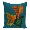 E By Design 16 Inch Blue Decorative Floral Throw Pillow