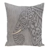 E By Design 16 Inch Gray Decorative Safari Throw Pillow