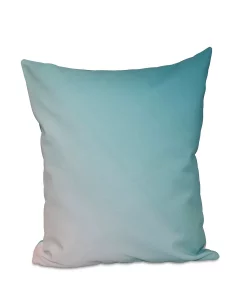 E By Design 16 Inch Aqua Decorative Ombre Throw Pillow