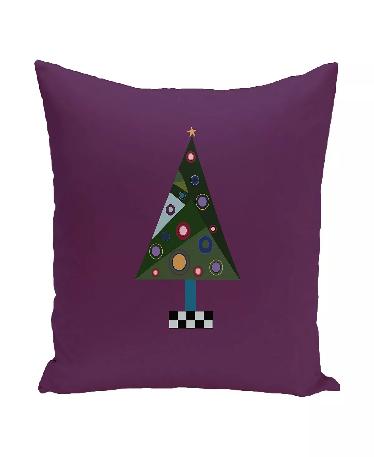 E By Design 16 Inch Purple Decorative Christmas Throw Pillow 1 E By Design 16 Inch Purple Decorative Christmas Throw Pillow