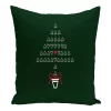 E By Design 16 Inch Green And Red Decorative Christmas Throw Pillow