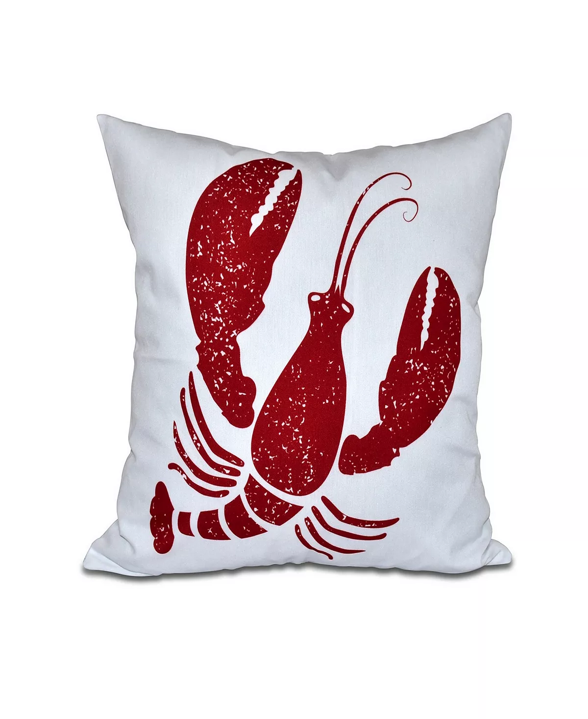 E By Design Lobster 16 Inch White And Red Decorative Coastal Throw Pillow 1 E By Design Lobster 16 Inch White And Red Decorative Coastal Throw Pillow