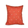 E By Design Orothy Dot 16 Inch Orange Decorative Polka Dot Throw Pillow