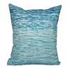 E By Design Ocean View 16 Inch Turquoise And Teal Decorative Geometric Throw Pillow