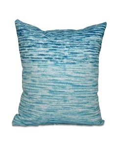 E By Design Ocean View 16 Inch Turquoise And Teal Decorative Geometric Throw Pillow