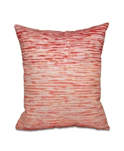 E By Design Ocean View 16 Inch Orange Decorative Geometric Throw Pillow