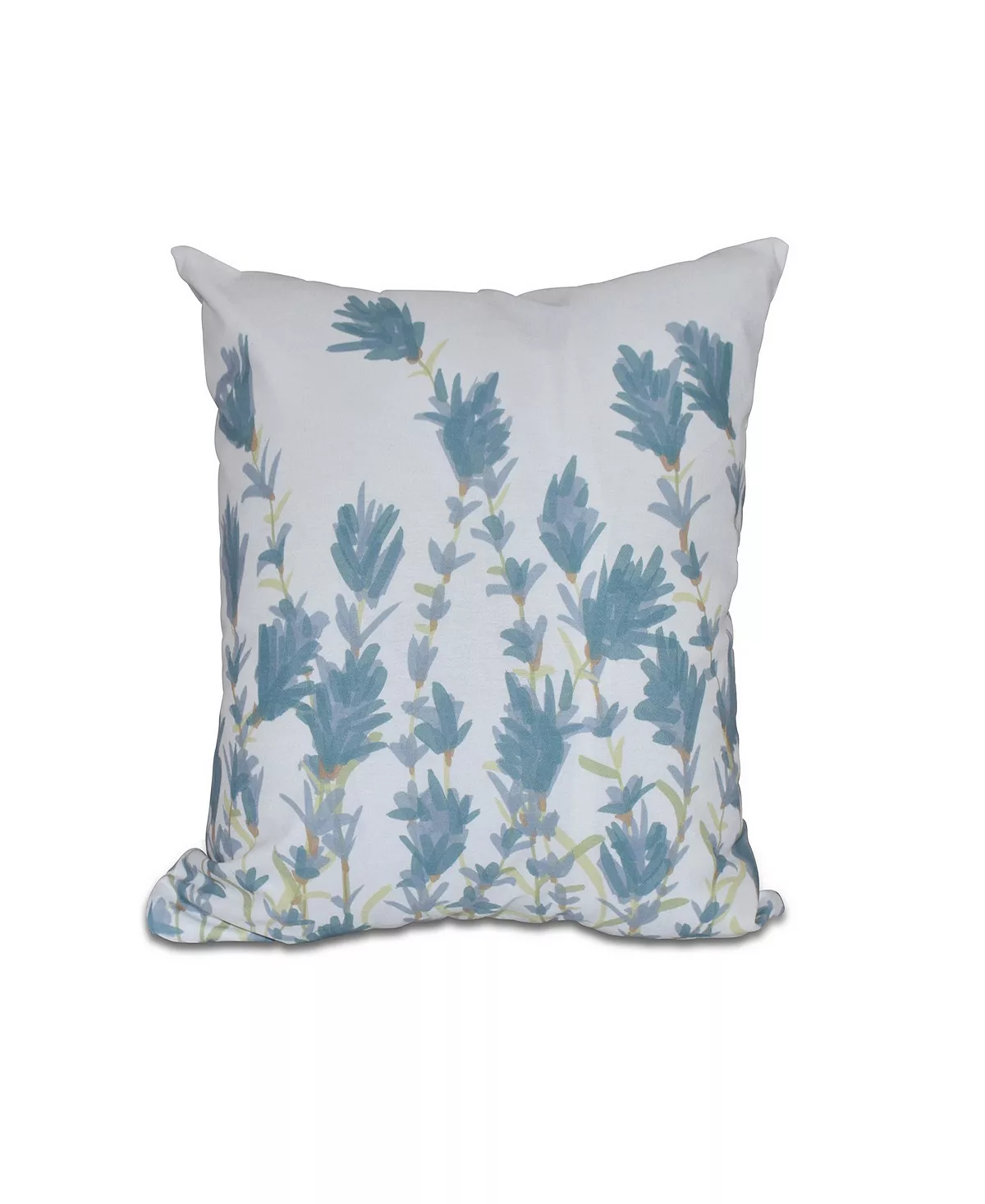 E By Design Lavender 16 Inch Blue Decorative Floral Throw Pillow 1 E By Design Lavender 16 Inch Blue Decorative Floral Throw Pillow