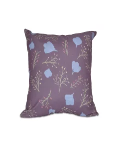 E By Design Spring Blooms 16 Inch Purple And Light Blue Decorative Floral Throw Pillow