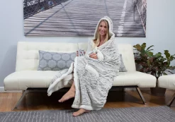 Chic Home Wavy 51x71 Hooded Snuggle 5 Chic Home Wavy 51x71 Hooded Snuggle -Chic Home Shop 10763064 fpx