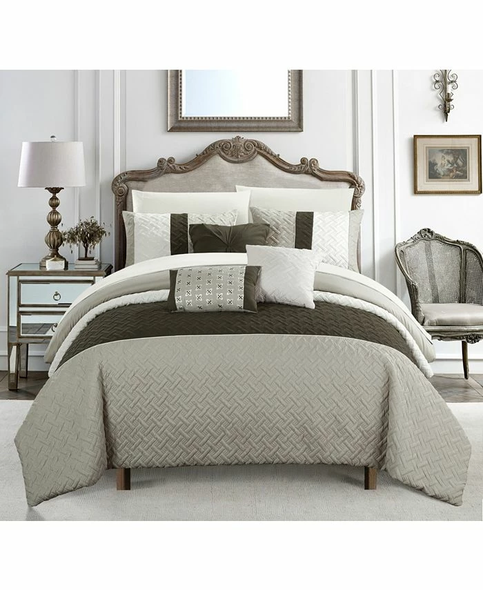 Chic Home Osnat 10-Pc Queen Comforter Set 1 Chic Home Osnat 10-Pc Queen Comforter Set