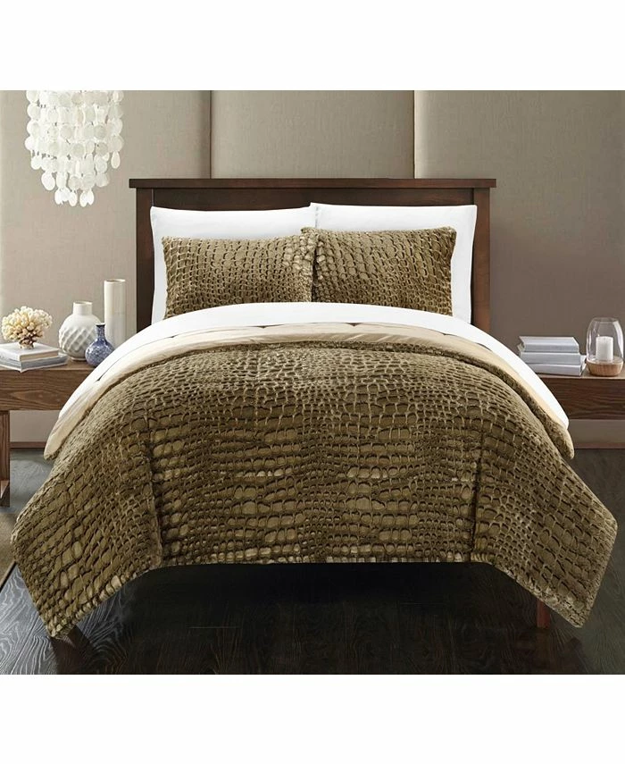 Chic Home Alligator 3-Pc Queen Comforter Set 1 Chic Home Alligator 3-Pc Queen Comforter Set