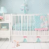 My Baby Sam Pixie Baby In Aqua 3pc Crib Set