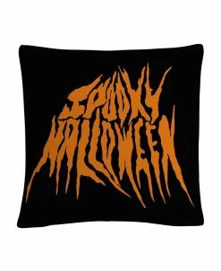 Baldwin ABC Spooky Metal Halloween Decorative Pillow, 16 X 16