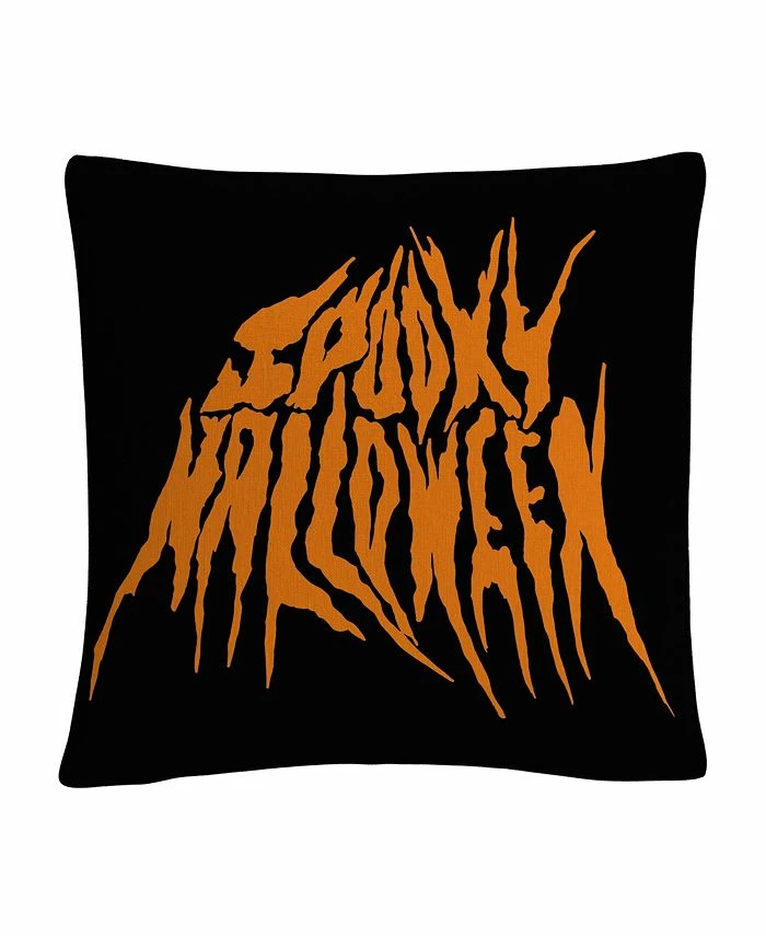 Baldwin ABC Spooky Metal Halloween Decorative Pillow, 16 X 16 1 Baldwin ABC Spooky Metal Halloween Decorative Pillow, 16 X 16