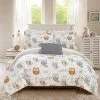 Chic Home Owl Forest 8 Piece Full Bed In A Bag Comforter Set