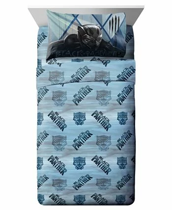 Disney Marvel Black Panther Blue Tribe 4-Pc. Twin Bed In A Bag 6 Disney Marvel Black Panther Blue Tribe 4-Pc. Twin Bed In A Bag - Image 6