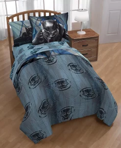 Disney Marvel Black Panther Blue Tribe 4-Pc. Twin Bed In A Bag 14 Disney Marvel Black Panther Blue Tribe 4-Pc. Twin Bed In A Bag -Chic Home Shop 11619972 fpx
