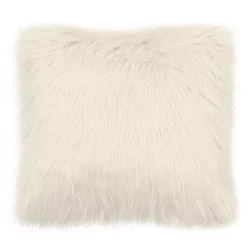French Connection Sheepskin 22 Square Faux Fur Decorative Pillows -Chic Home Shop 11803915 fpx
