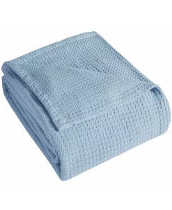 Elite Home Grand Hotel Waffle Knit Cotton King Blanket -Chic Home Shop 11940456 fpx