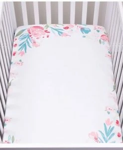Trend Lab Painterly Floral Photo Op Crib Sheet -Chic Home Shop 14562447 fpx