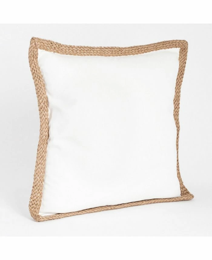 Saro Lifestyle Braided Jute Decorative Pillow, 20 X 20 1 Saro Lifestyle Braided Jute Decorative Pillow, 20 X 20