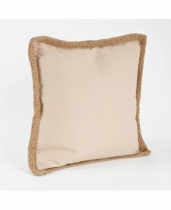 Saro Lifestyle Braided Jute Decorative Pillow, 20 X 20 5 Saro Lifestyle Braided Jute Decorative Pillow, 20 X 20 - Image 5