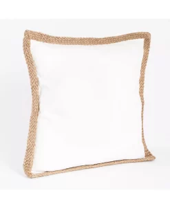 Saro Lifestyle Braided Jute Decorative Pillow, 20 X 20 13 Saro Lifestyle Braided Jute Decorative Pillow, 20 X 20 -Chic Home Shop 14831637 fpx
