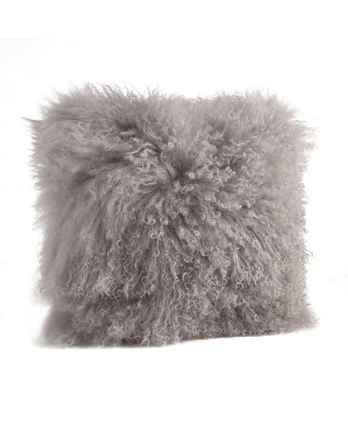 Saro Lifestyle Wool Mongolian Lamb Fur Throw Pillow, 16 X 16 5 Saro Lifestyle Wool Mongolian Lamb Fur Throw Pillow, 16 X 16 - Image 5