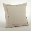 Saro Lifestyle Ruffled Border Linen Decorative Pillow, 20 X 20