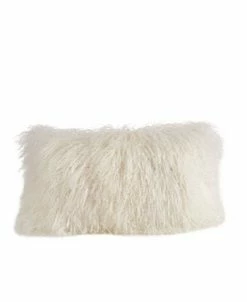 Saro Lifestyle Mongolian Wool Lamb Fur Decorative Pillow, 12 X 20 -Chic Home Shop 14831718 fpx