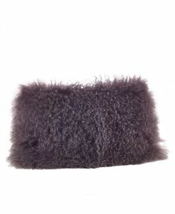 Saro Lifestyle Mongolian Wool Lamb Fur Decorative Pillow, 12 X 20 -Chic Home Shop 14831719 fpx