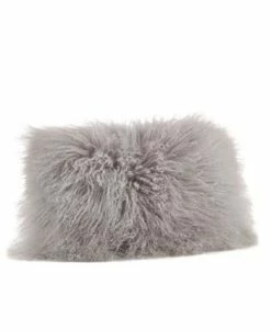 Saro Lifestyle Mongolian Wool Lamb Fur Decorative Pillow, 12 X 20 -Chic Home Shop 14831722 fpx