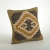 Saro Lifestyle Geometric Kilim Decorative Pillow, 20 X 20