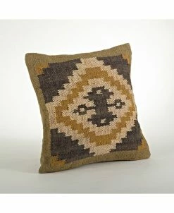 Saro Lifestyle Geometric Kilim Decorative Pillow, 20 X 20