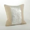 Saro Lifestyle Metallic Banded Decorative Pillow, 20 X 20