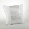 Saro Lifestyle Metallic Banded Decorative Pillow, 20 X 20