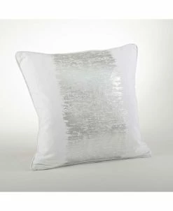Saro Lifestyle Metallic Banded Decorative Pillow, 20 X 20