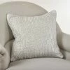 Saro Lifestyle Cassandra Metallic Brushed Knit Decorative Pillow, 20 X 20