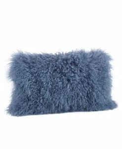 Saro Lifestyle Mongolian Wool Lamb Fur Decorative Pillow, 12 X 20