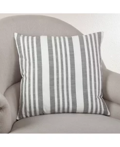 Saro Lifestyle Coastal Stripe Throw Pillow, 20 X 20