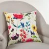 Saro Lifestyle Jardin Du Luxembourg Floral Decorative Pillow, 18 X 18