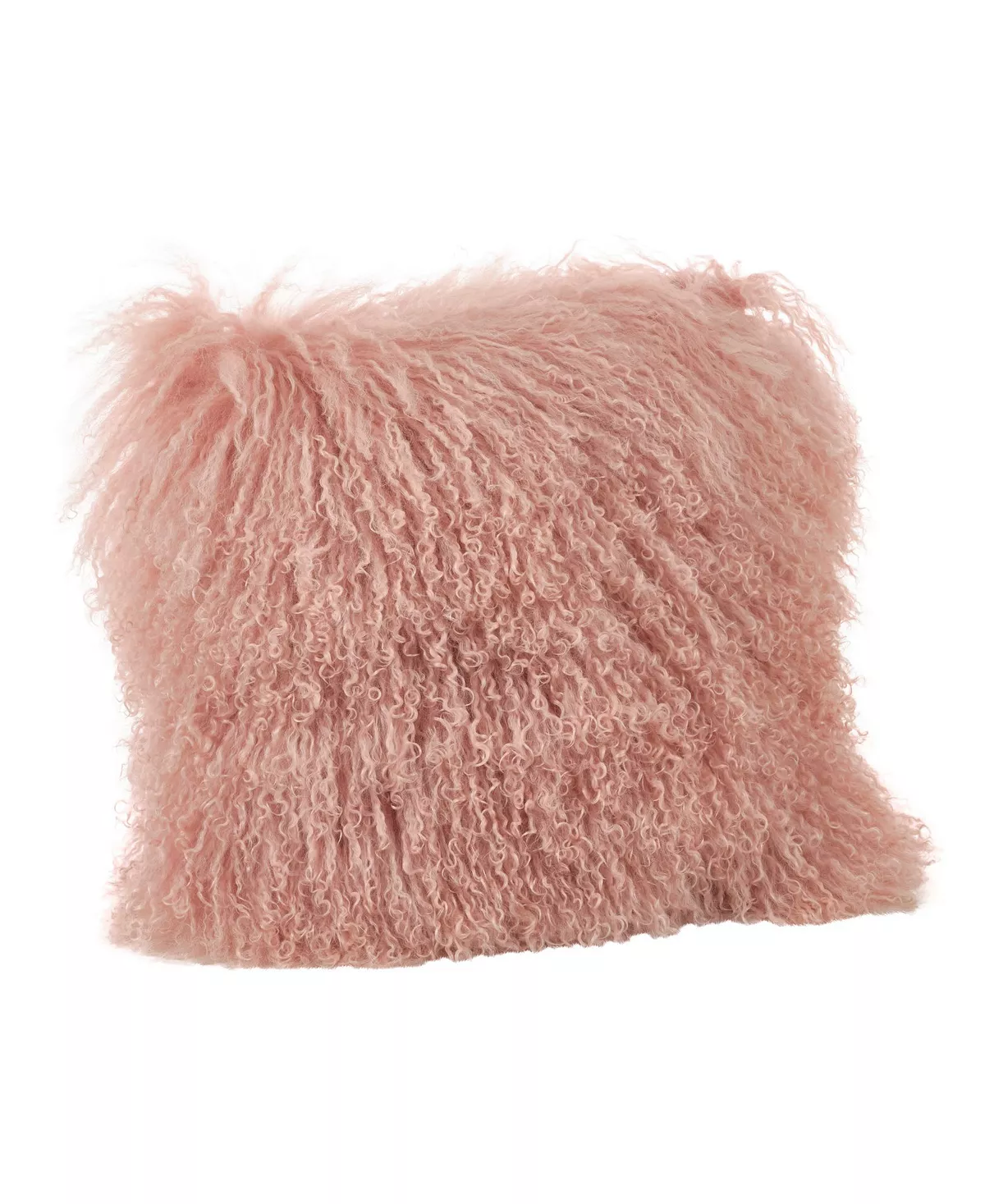 Saro Lifestyle Wool Mongolian Lamb Fur Throw Pillow, 16 X 16 6 Saro Lifestyle Wool Mongolian Lamb Fur Throw Pillow, 16 X 16 - Image 6