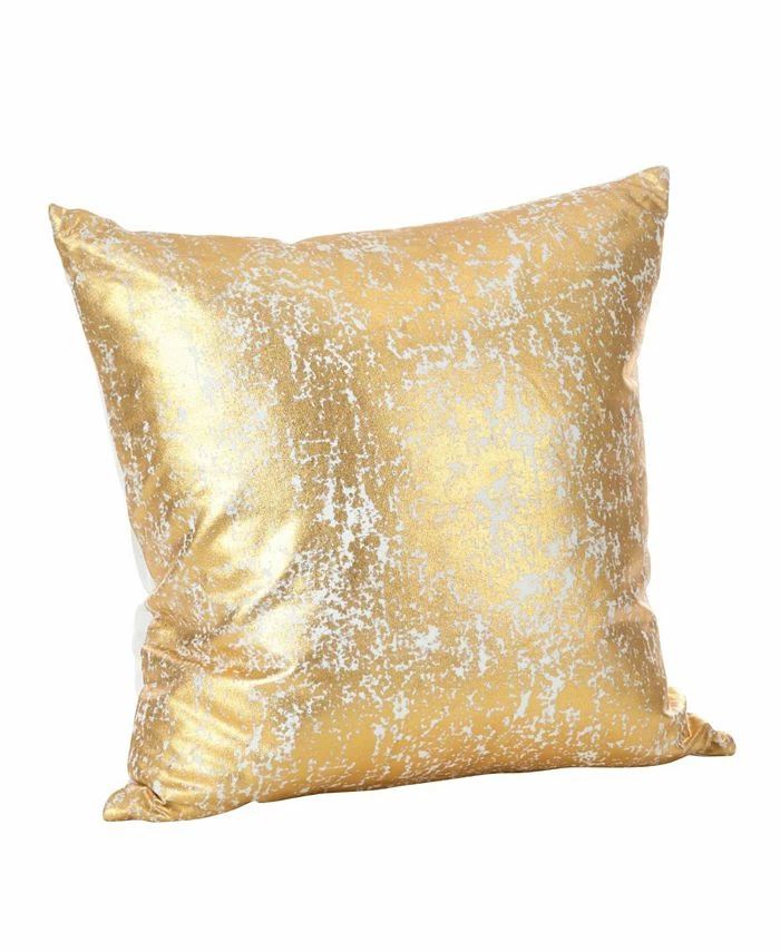 Saro Lifestyle Donnelou Metallic Foil Printed Decorative Pillow, 18 X 18 1 Saro Lifestyle Donnelou Metallic Foil Printed Decorative Pillow, 18 X 18