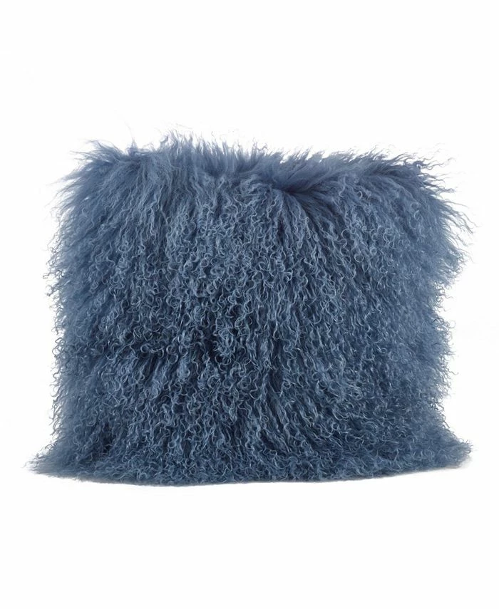 Saro Lifestyle Mongolian Wool Lamb Fur Decorative Pillow, 20 X 20 1 Saro Lifestyle Mongolian Wool Lamb Fur Decorative Pillow, 20 X 20