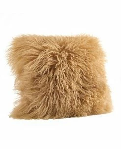 Saro Lifestyle Mongolian Wool Lamb Fur Decorative Pillow, 20 X 20 13 Saro Lifestyle Mongolian Wool Lamb Fur Decorative Pillow, 20 X 20 -Chic Home Shop 14831852 fpx