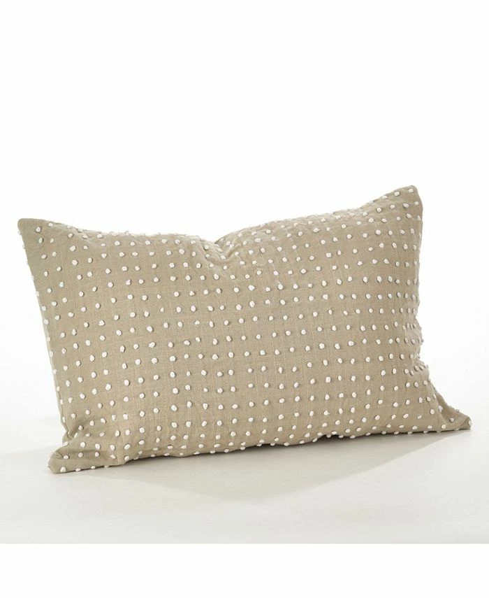Saro Lifestyle French Knot Decorative Pillow, 14 X 23 1 Saro Lifestyle French Knot Decorative Pillow, 14 X 23