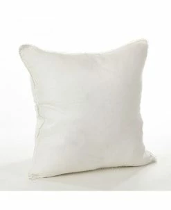 Saro Lifestyle Pom Pom Trim Linen Decorative Pillow, 20 X 20 -Chic Home Shop 14831884 fpx