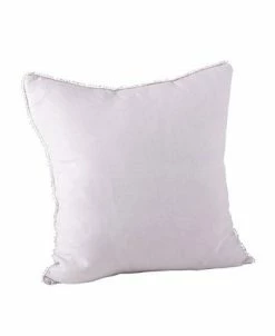 Saro Lifestyle Pom Pom Trim Linen Decorative Pillow, 20 X 20 -Chic Home Shop 14831929 fpx